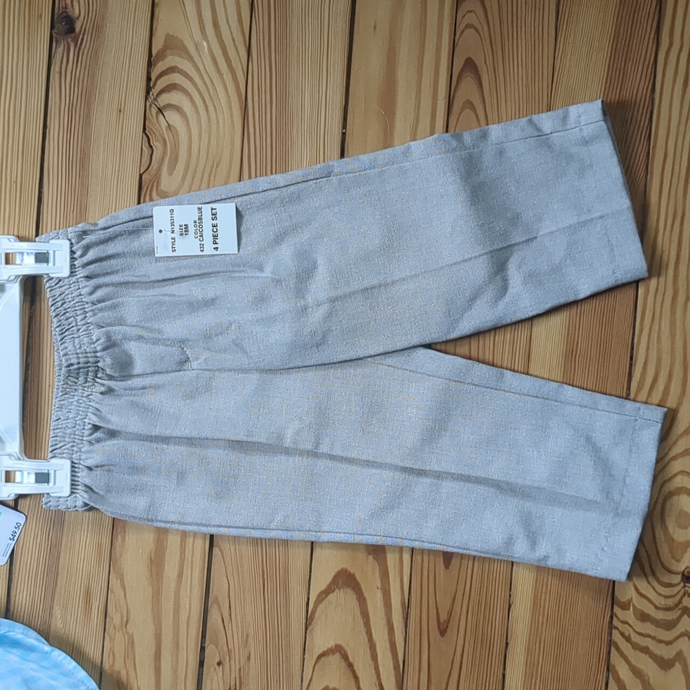 NWT Toddler Boy Formal Easter Wedding outfit with vest - Picture 4 of 5